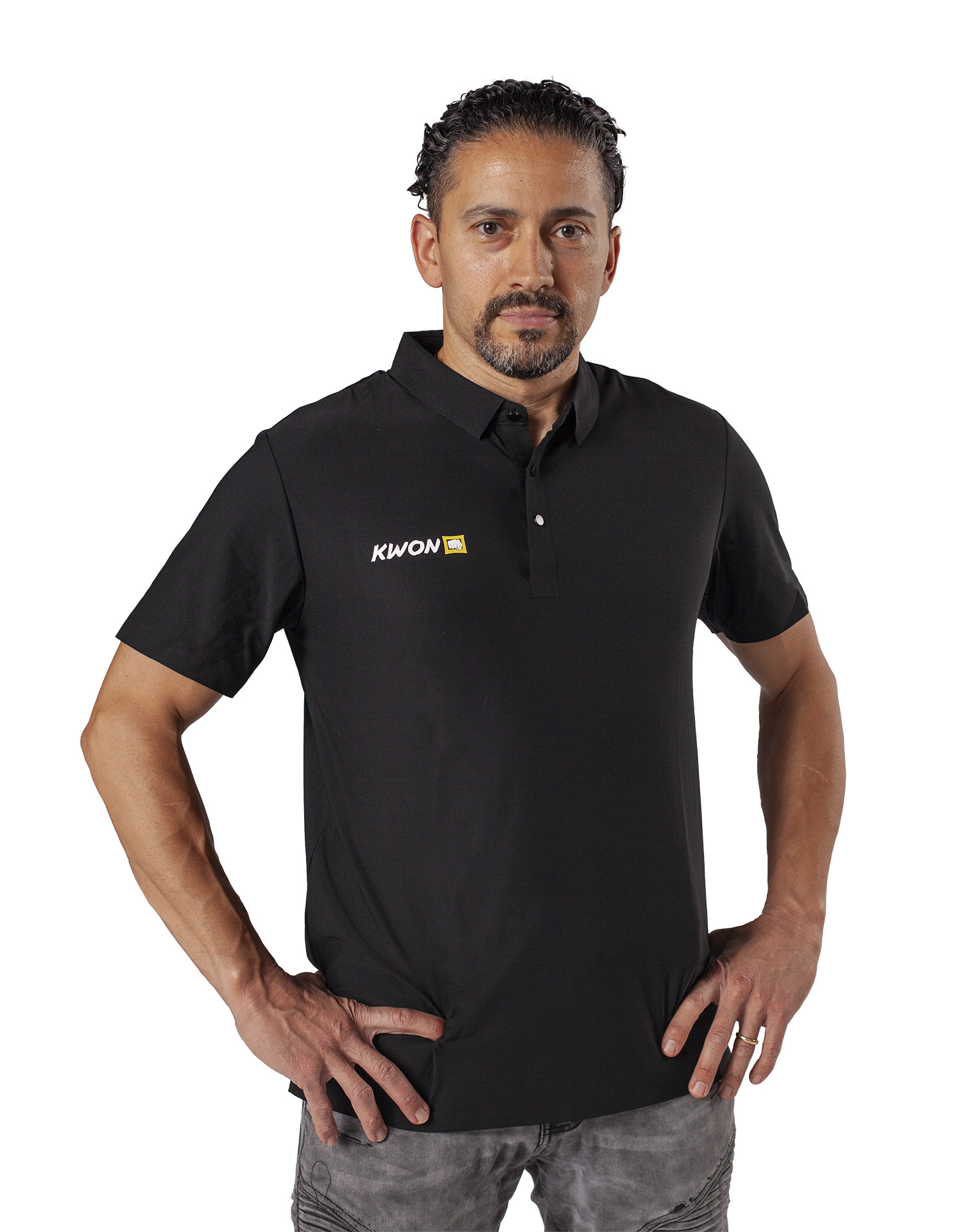 Functional Black Polo Shirt