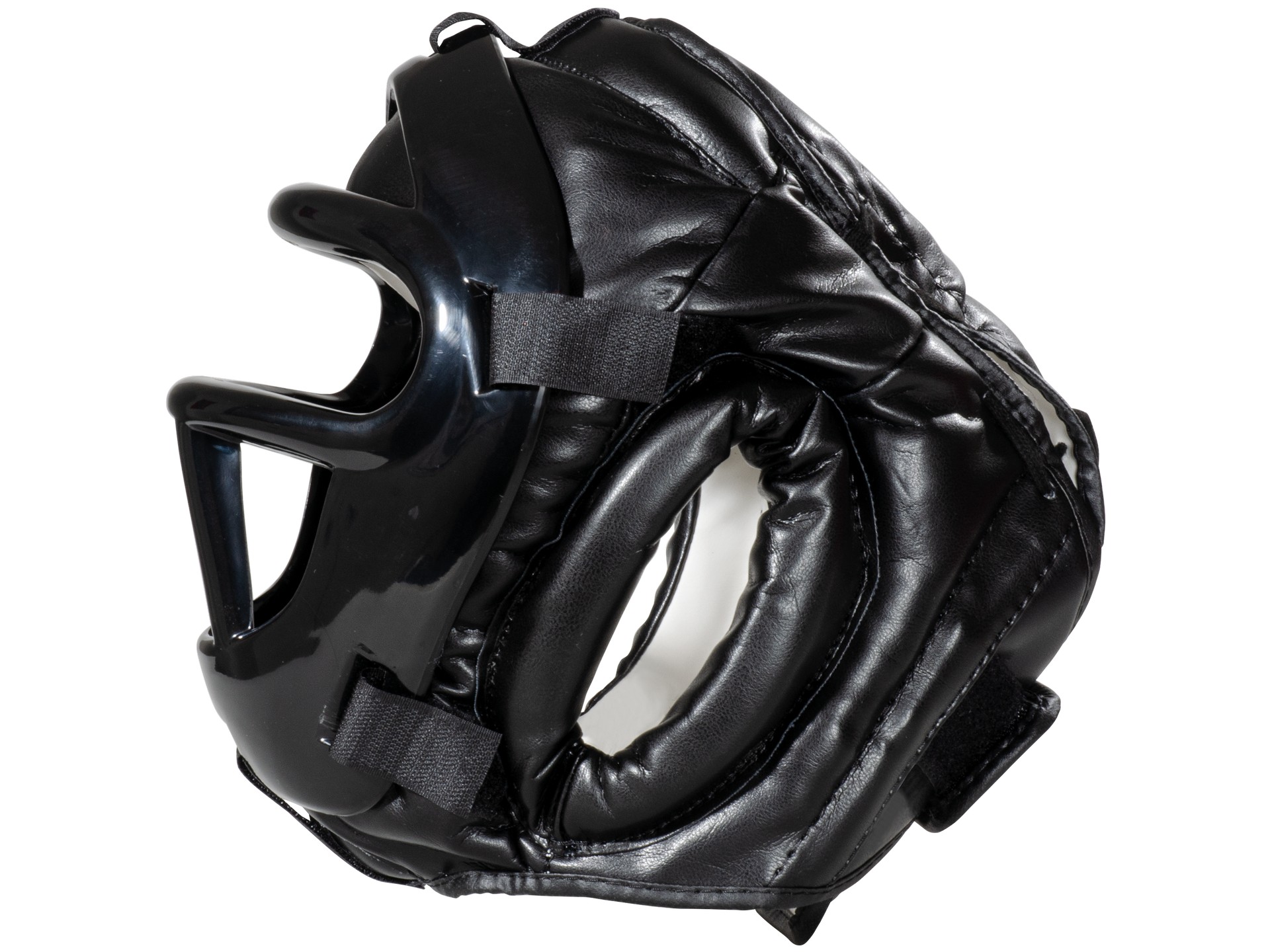 Head guard black line with top pad