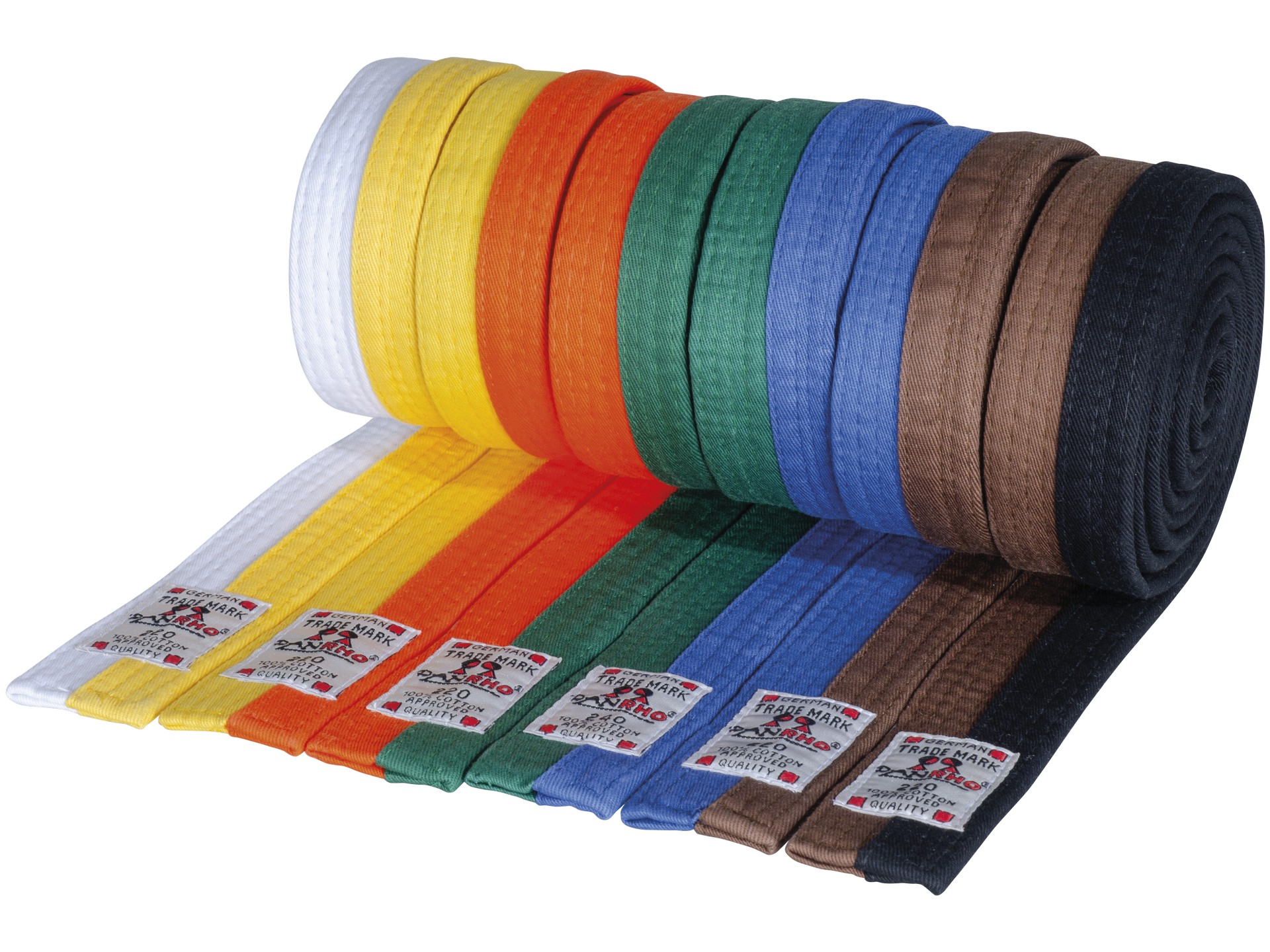 DANRHO martial arts belt two-colored